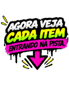 Agora veja cada item entrando na pista.